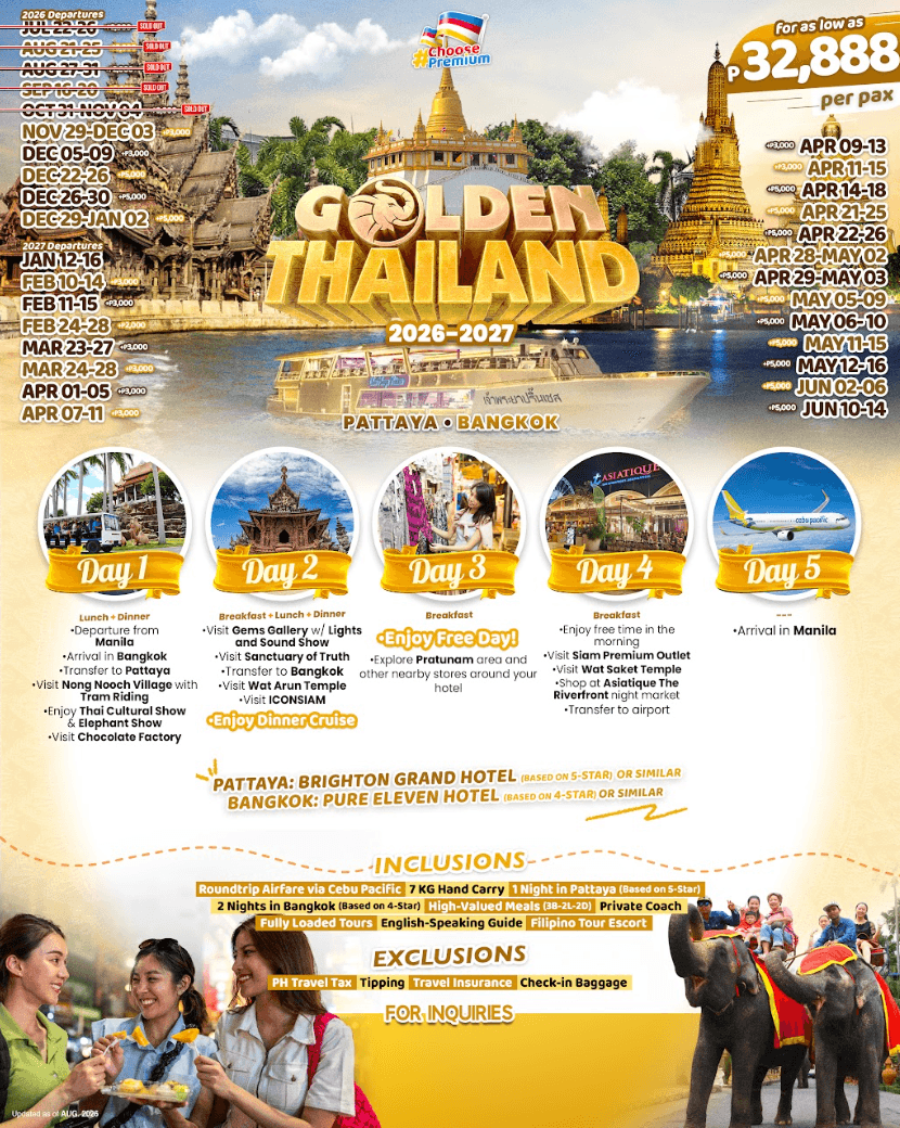 Golden Thailand – Pattaya & Bangkok
