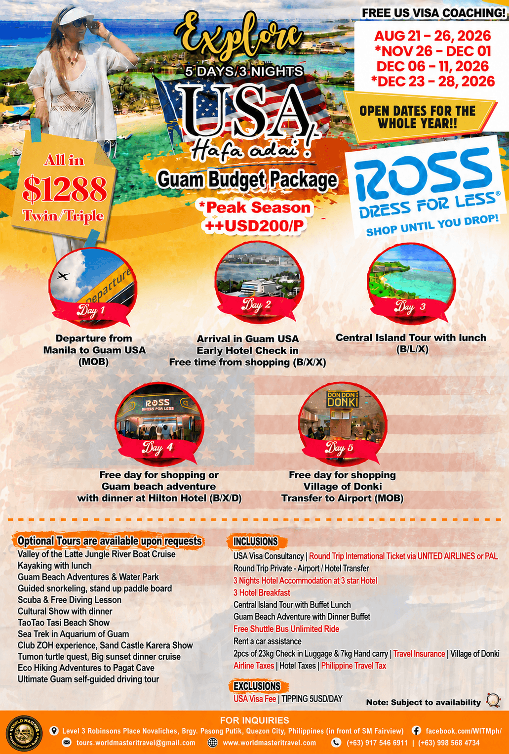 Explore Guam – 5-Day Budget Package